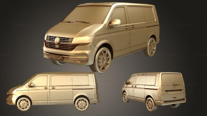 Автомобили и транспорт (ФОЛЬКСВАГЕН Булли Т6 1 2020, CARS_4020) 3D модель для ЧПУ станка
